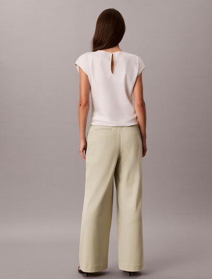 Stretch Crepe Trousers - Calvin Klein Women