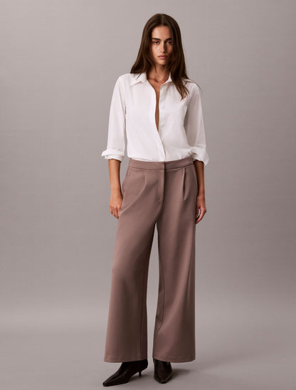 Ponte Wide Leg Pants - Calvin Klein Women