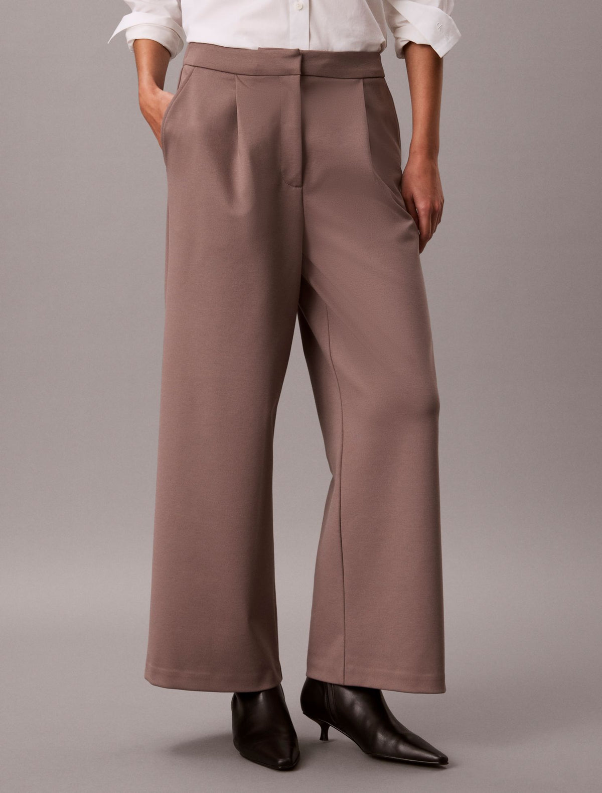 Ponte Wide Leg Pants - Calvin Klein Women
