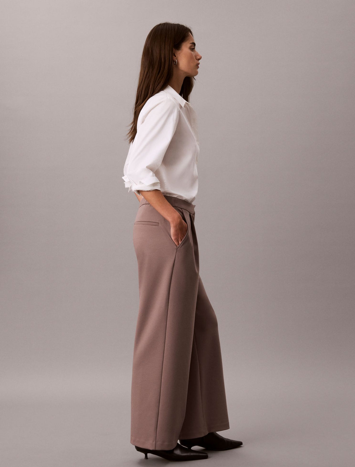 Ponte Wide Leg Pants - Calvin Klein Women