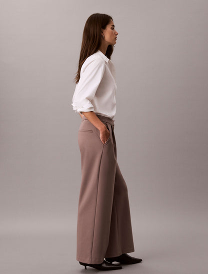 Ponte Wide Leg Pants - Calvin Klein Women