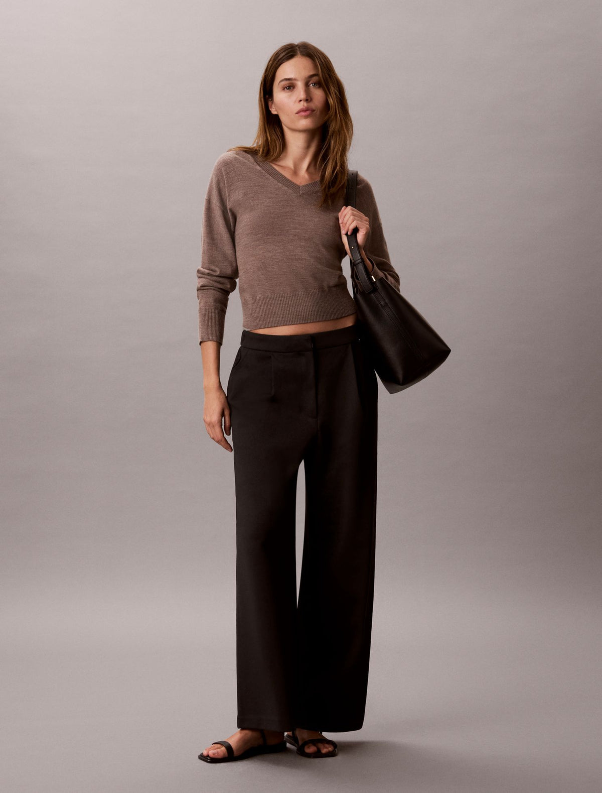 Ponte Wide Leg Pants - Calvin Klein Women