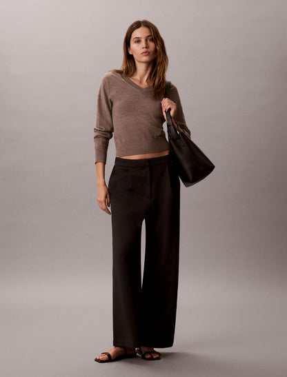 Ponte Wide Leg Pants - Calvin Klein Women