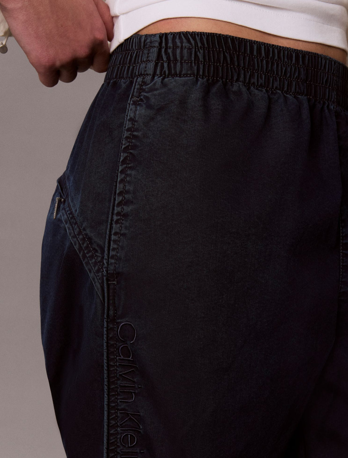 Denim Parachute Pants - Calvin Klein Women