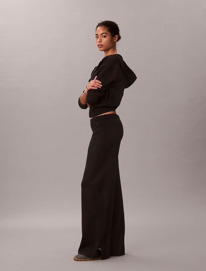Relaxed Knit Wide Leg Pants - Calvin Klein Women