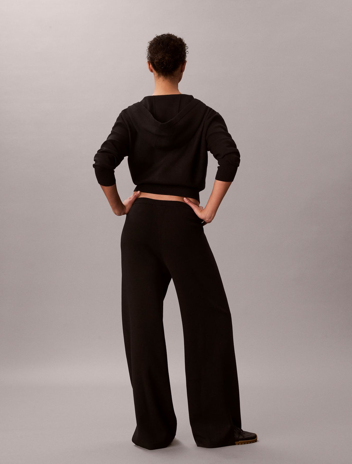 Relaxed Knit Wide Leg Pants - Calvin Klein Women