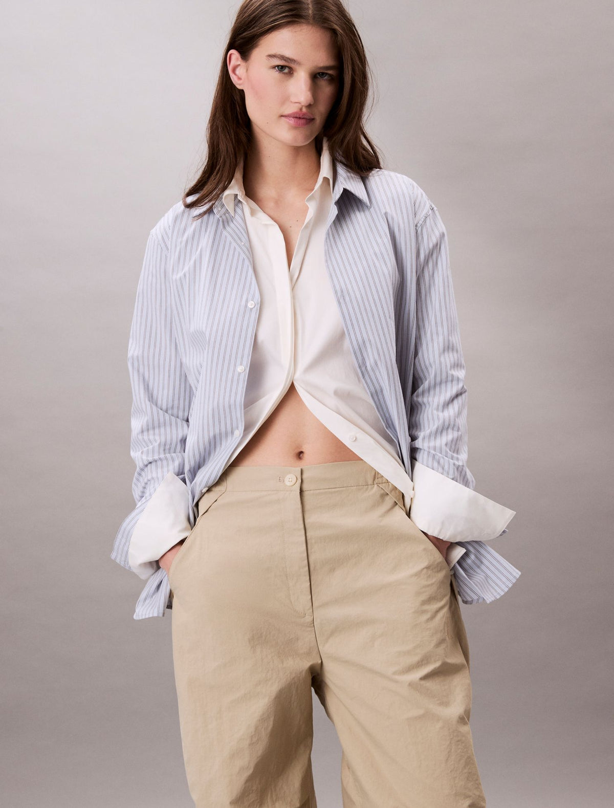 Crinkle Nylon Parachute Pants - Calvin Klein Women