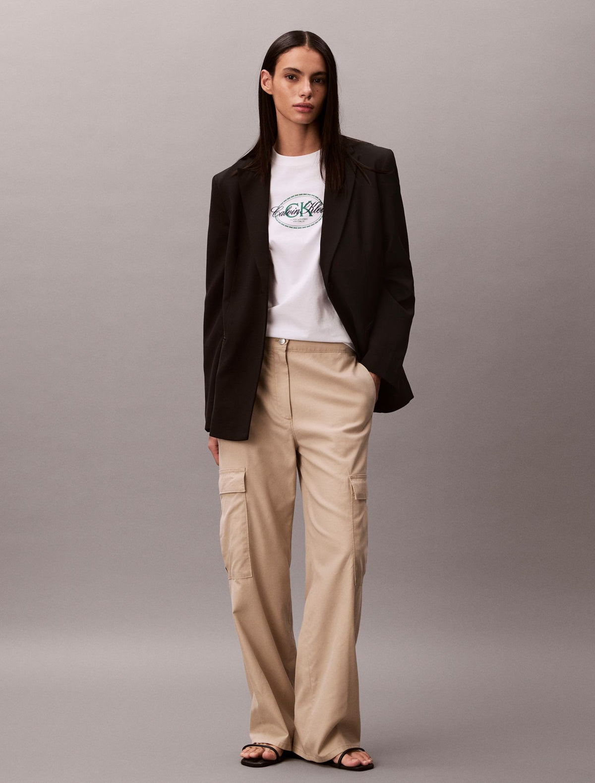 Soft Twill Cargo Pants - Calvin Klein Women