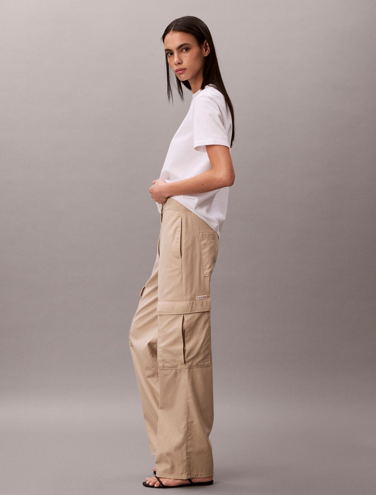 Soft Twill Cargo Pants - Calvin Klein Women