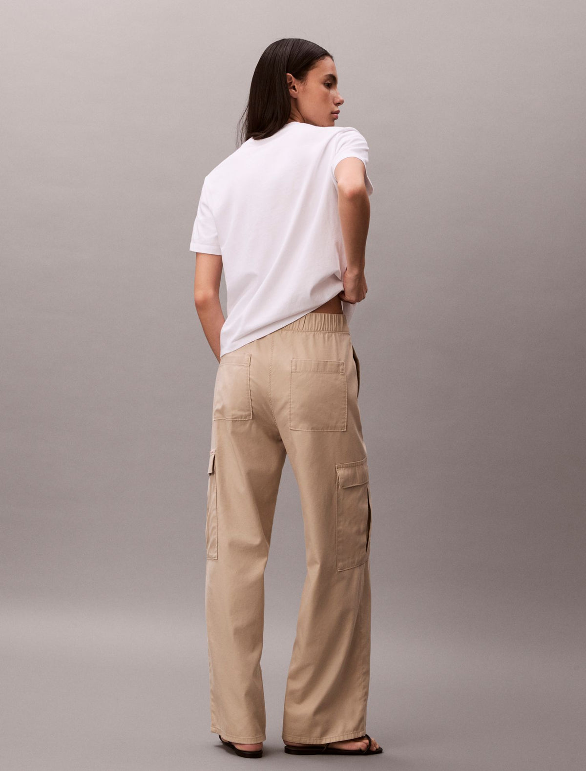 Soft Twill Cargo Pants - Calvin Klein Women