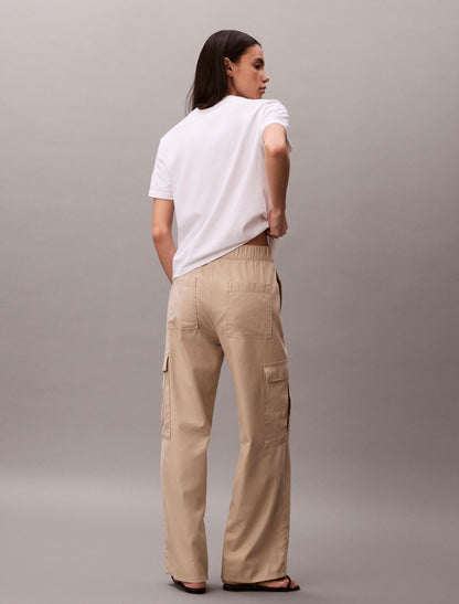 Soft Twill Cargo Pants - Calvin Klein Women
