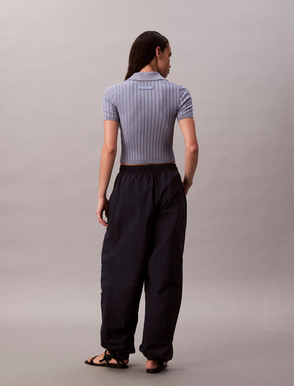 Crinkle Nylon Parachute Pants - Calvin Klein Women