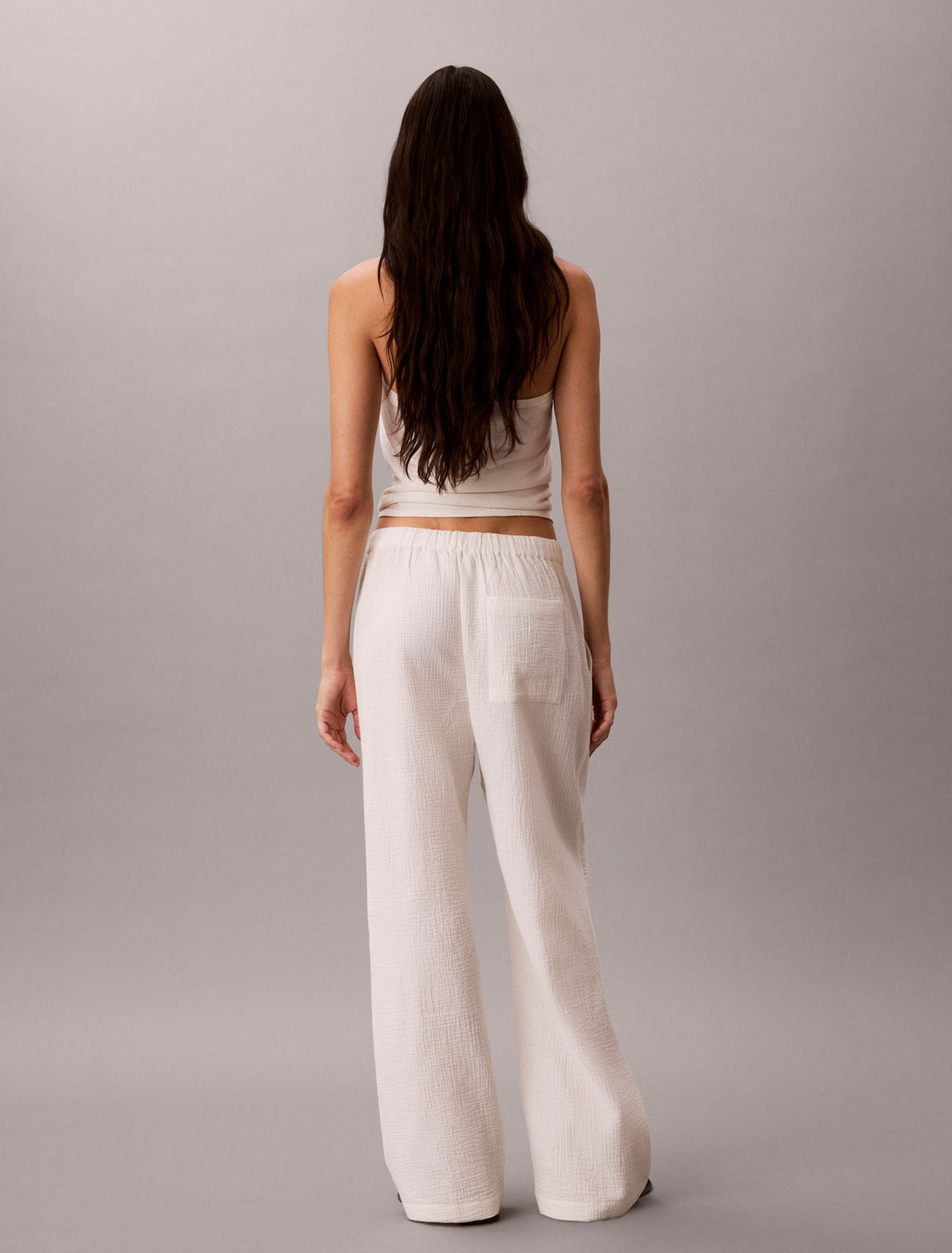 Double Gauze Pull-On Pants - Calvin Klein Women