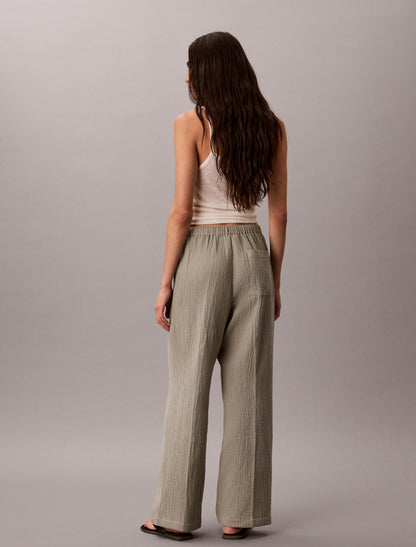 Double Gauze Pull-On Pants - Calvin Klein Women