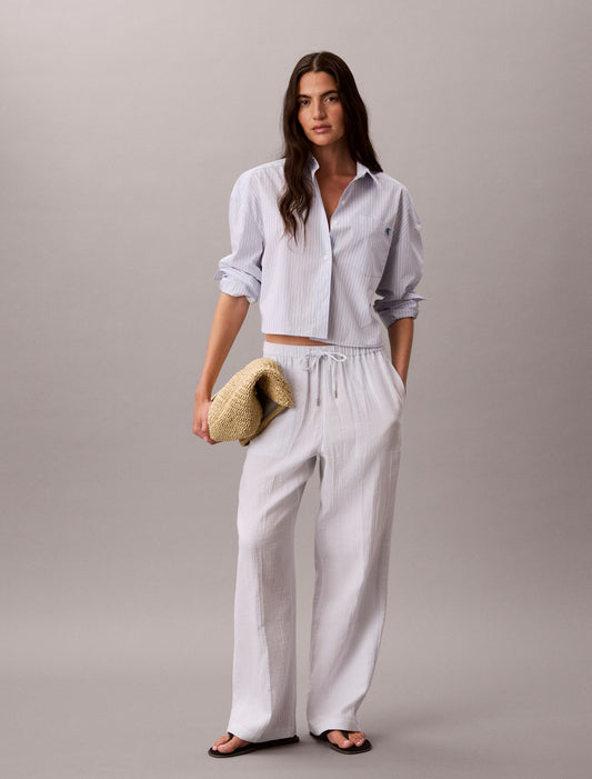 Double Gauze Pull-On Pants - Calvin Klein Women