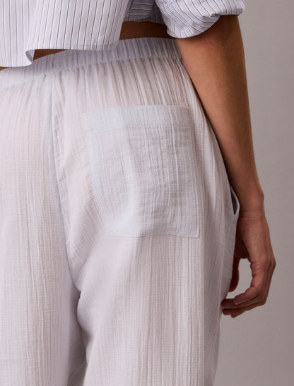 Double Gauze Pull-On Pants - Calvin Klein Women