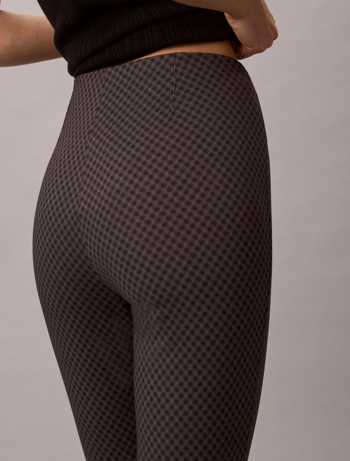 Ponte Print Skinny Fit Pants - Calvin Klein Women