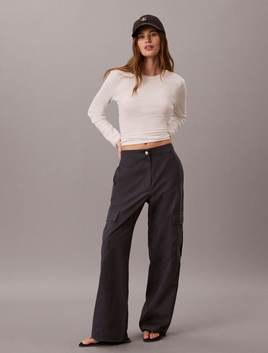 Soft Twill Cargo Pants - Calvin Klein Women
