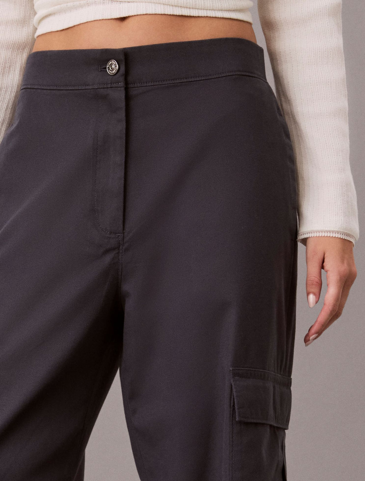 Soft Twill Cargo Pants - Calvin Klein Women