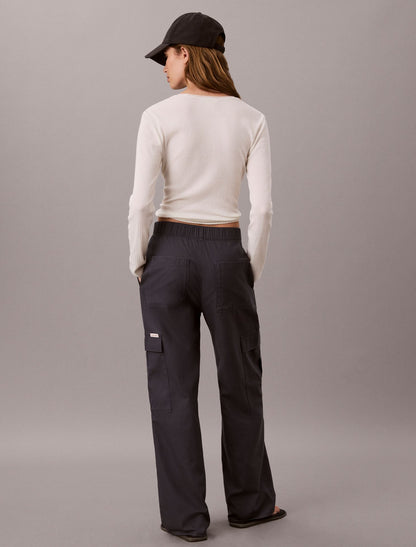 Soft Twill Cargo Pants - Calvin Klein Women