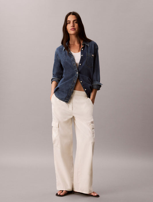 Soft Twill Cargo Pants - Calvin Klein Women