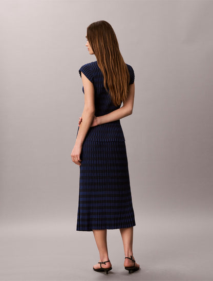 Tech Knit Checkered Rib Skirt - Calvin Klein Women