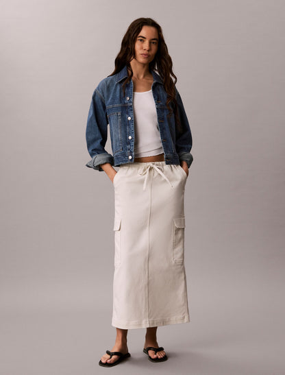 Cotton Twill Cargo Skirt - Calvin Klein Women