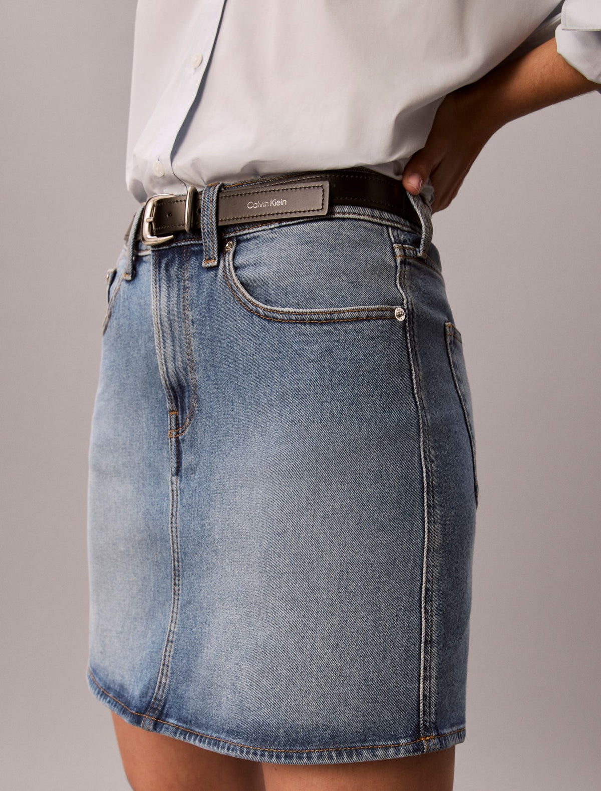 90s Denim Mini Skirt - Calvin Klein Women