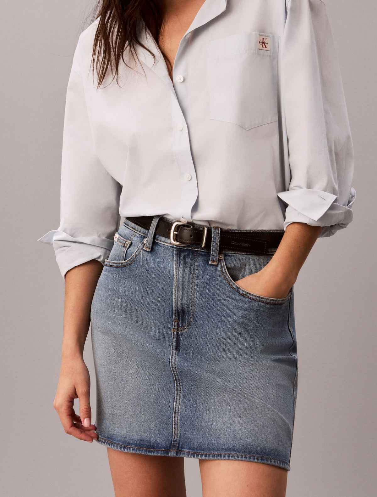 90s Denim Mini Skirt - Calvin Klein Women