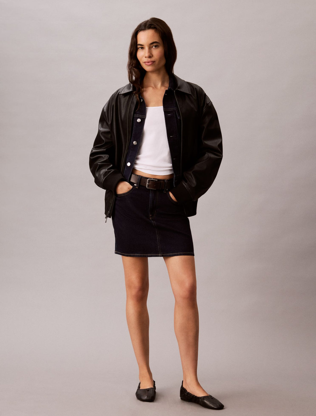 Denim Mini Skirt - Calvin Klein Women