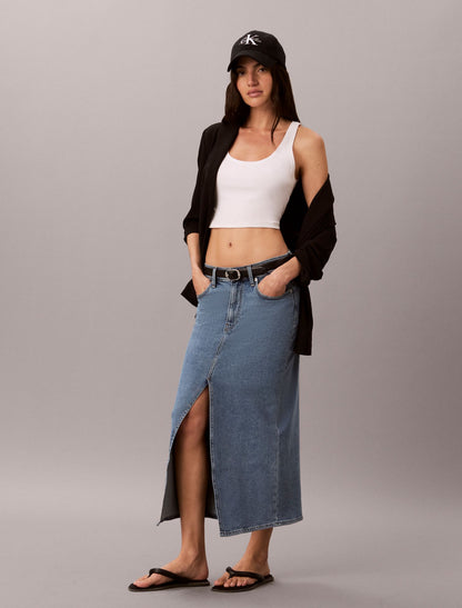 Denim Maxi Skirt - Calvin Klein Women