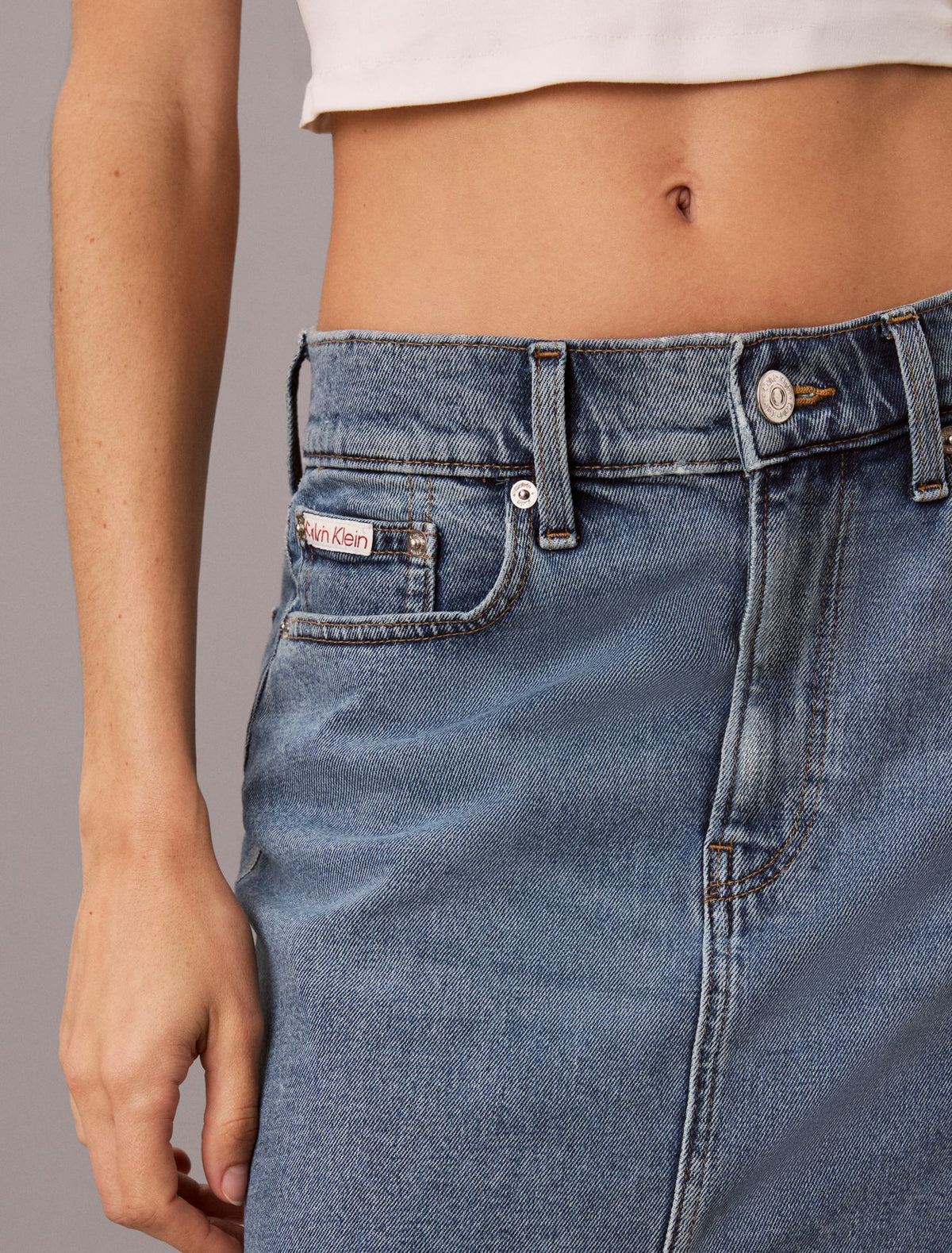 Denim Maxi Skirt - Calvin Klein Women