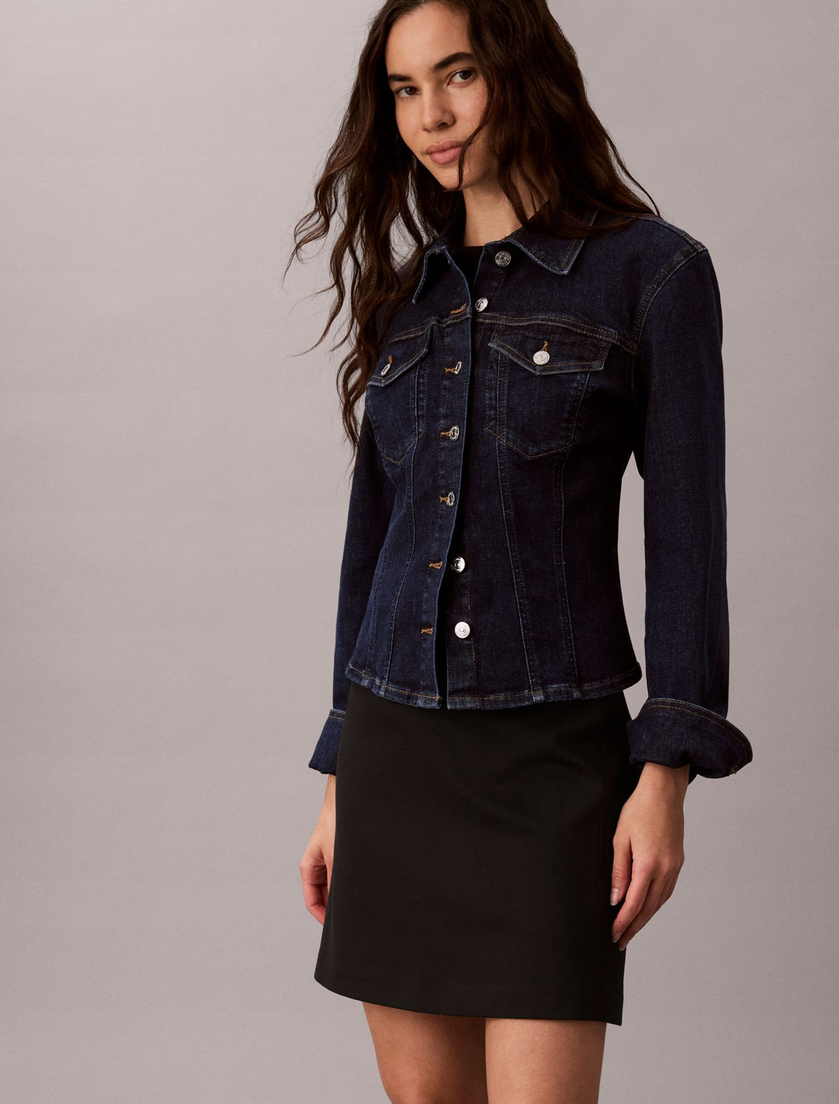 Ponte Knit Logo Waistband Mini Skirt - Calvin Klein Women