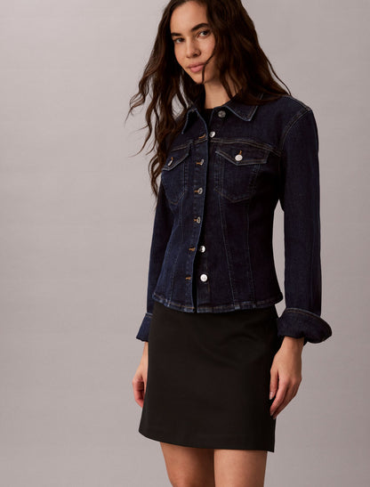 Ponte Knit Logo Waistband Mini Skirt - Calvin Klein Women