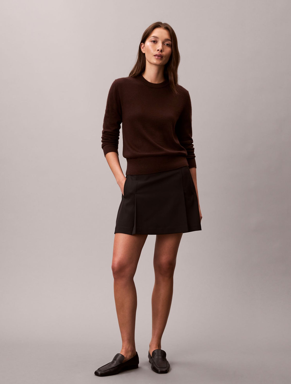 Pleated Mini Skirt - Calvin Klein Women