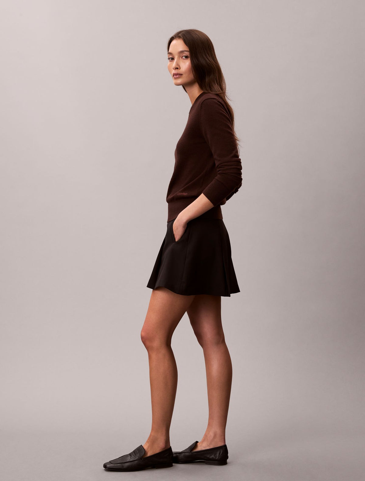 Pleated Mini Skirt - Calvin Klein Women