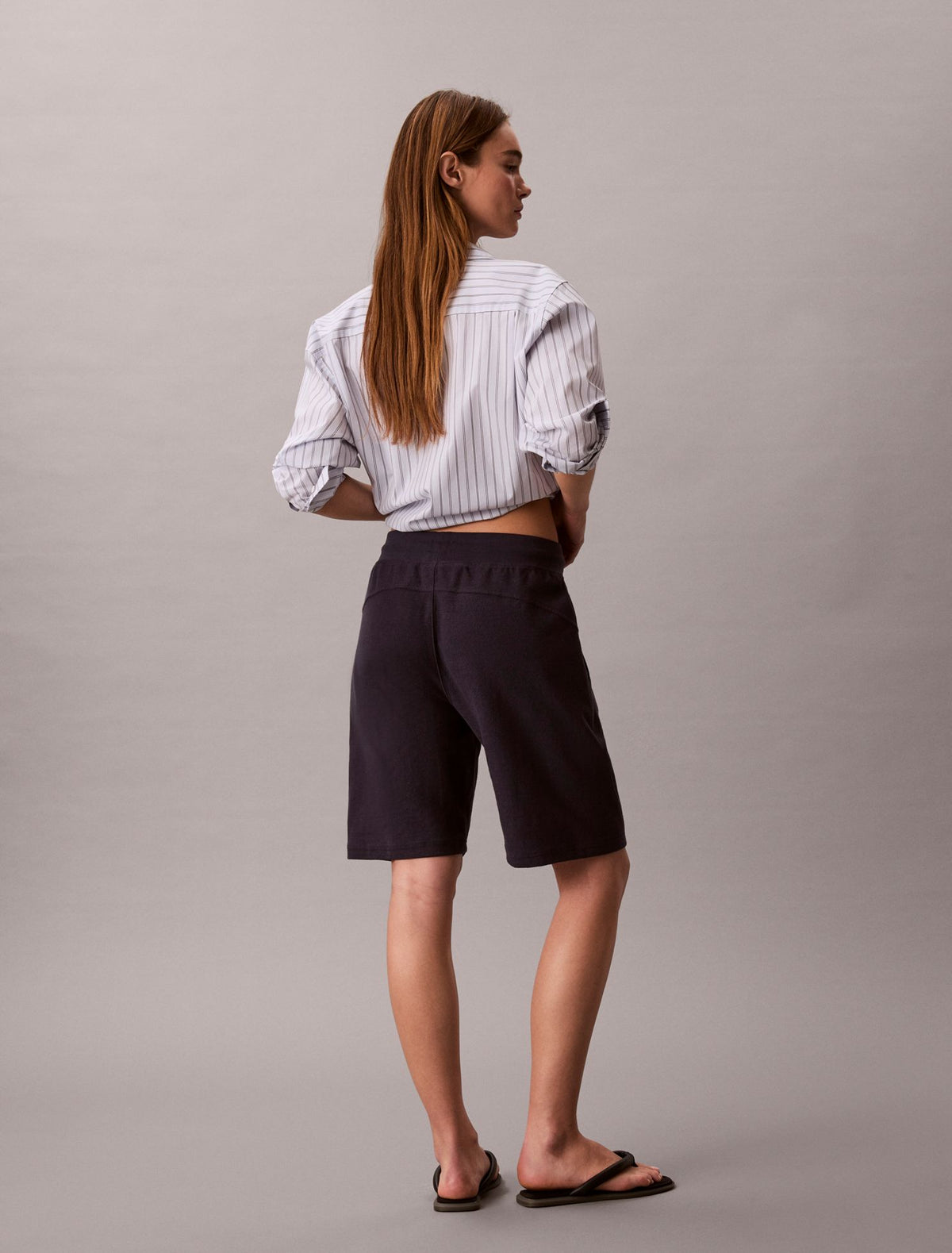 Monogram French Terry Shorts - Calvin Klein Women
