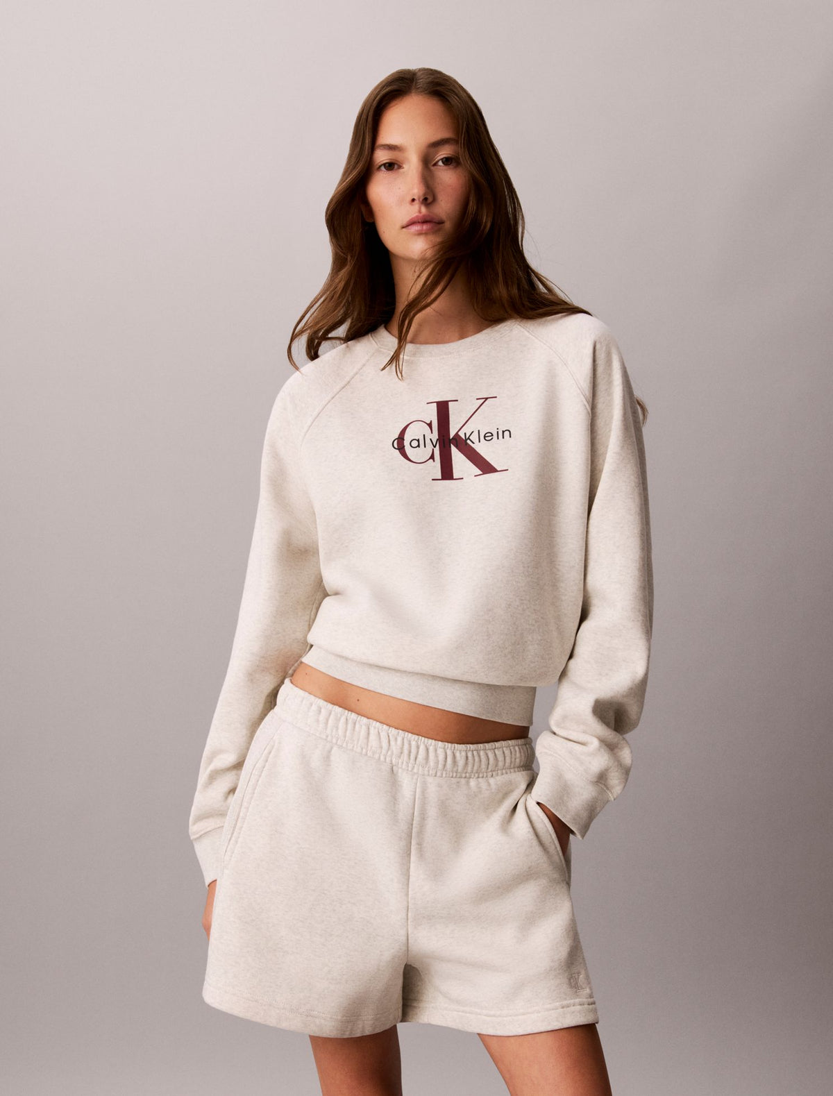 Monogram Fleece Shorts - Calvin Klein Women