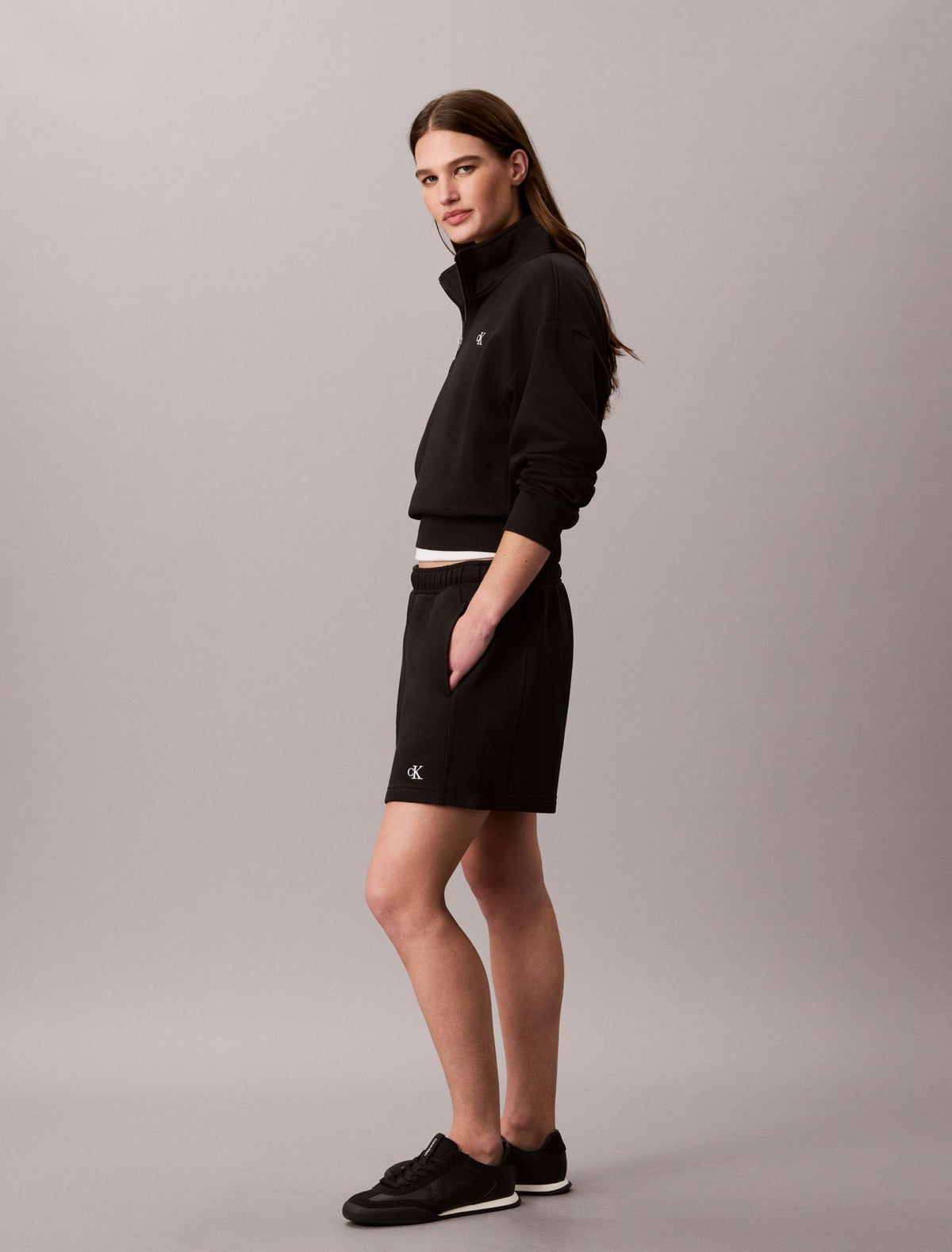 Monogram Fleece Shorts - Calvin Klein Women