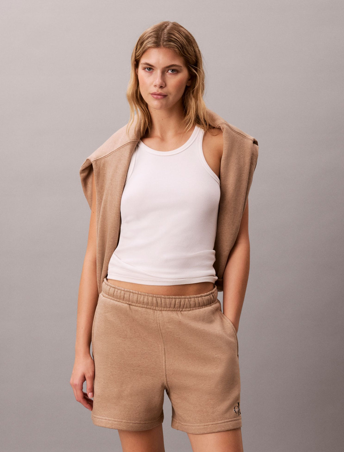 Monologo Fleece Shorts - Calvin Klein Women