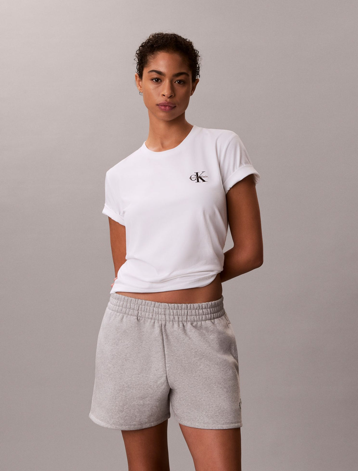 Monologo Fleece Pull-On Shorts - Calvin Klein Women