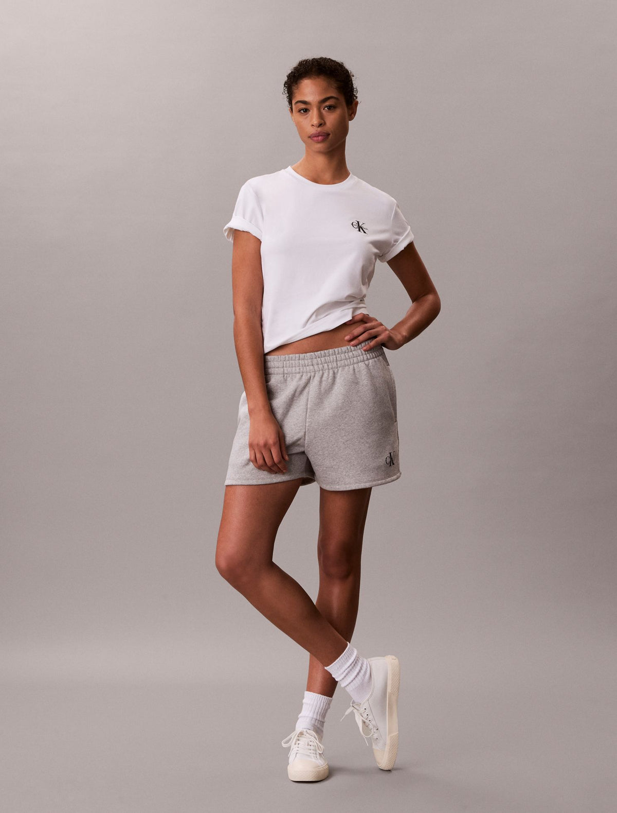 Monologo Fleece Pull-On Shorts - Calvin Klein Women