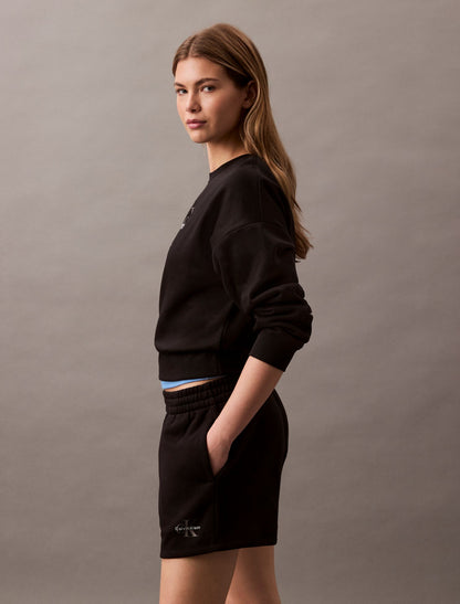 Monologo Fleece Pull-On Shorts - Calvin Klein Women