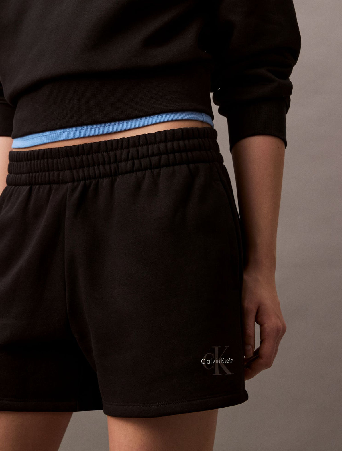 Monologo Fleece Pull-On Shorts - Calvin Klein Women