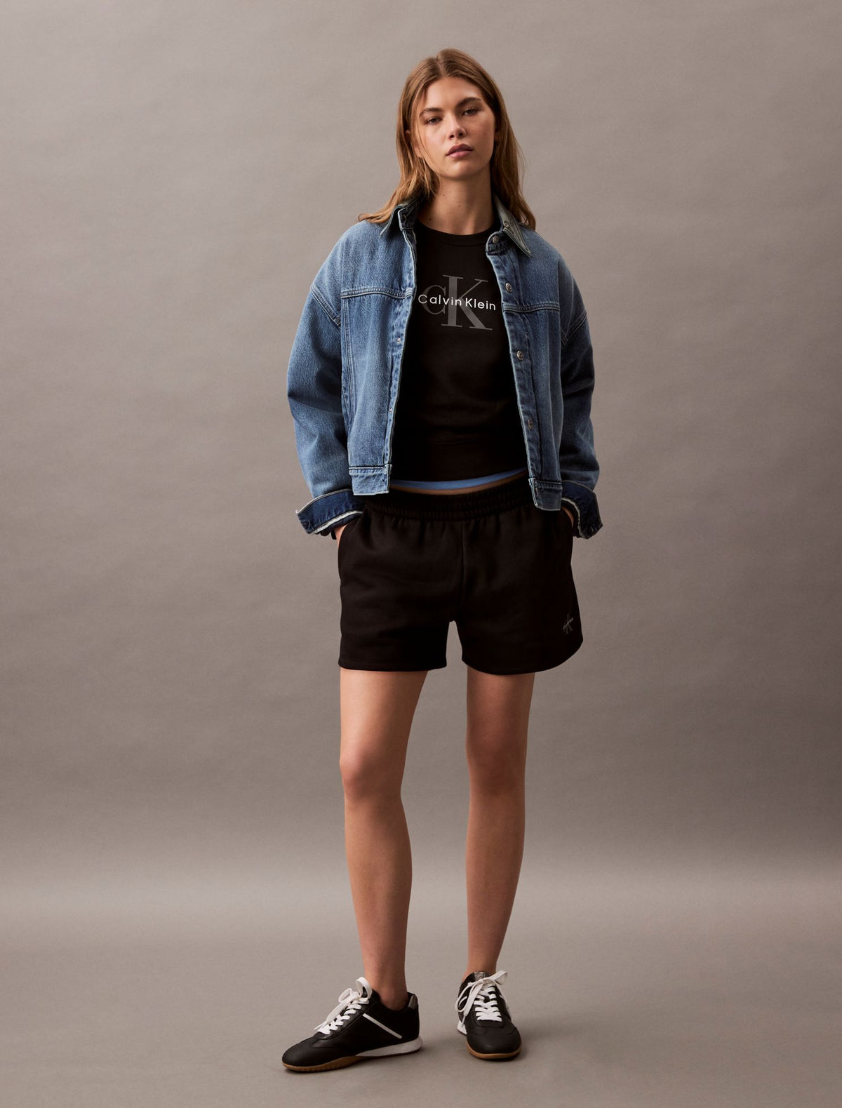 Monologo Fleece Pull-On Shorts - Calvin Klein Women