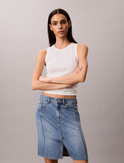 Workwear Denim Midi Skirt - Calvin Klein Women