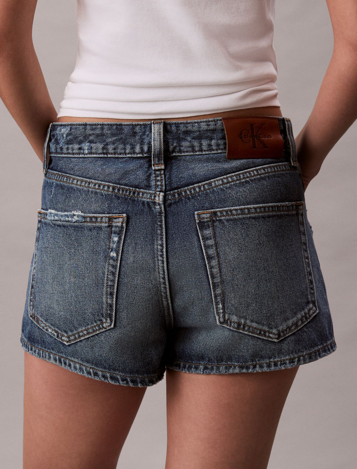 Denim Mini Shorts - Calvin Klein Women