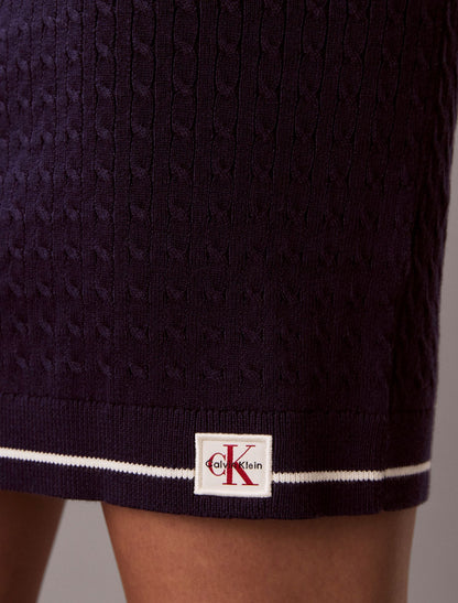 Micro Cable Knit Mini Skirt - Calvin Klein Women