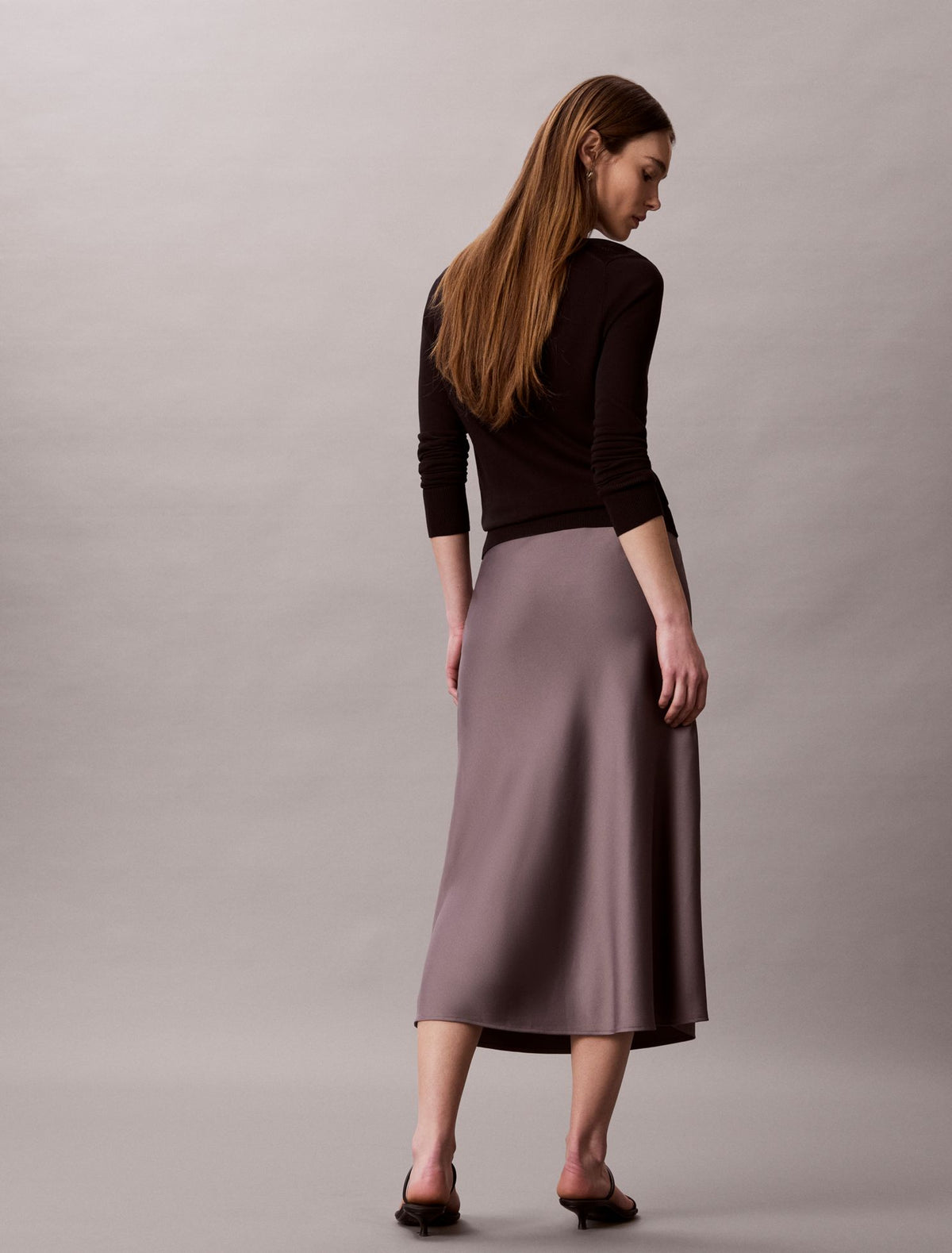 Satin Midi Skirt - Calvin Klein Women