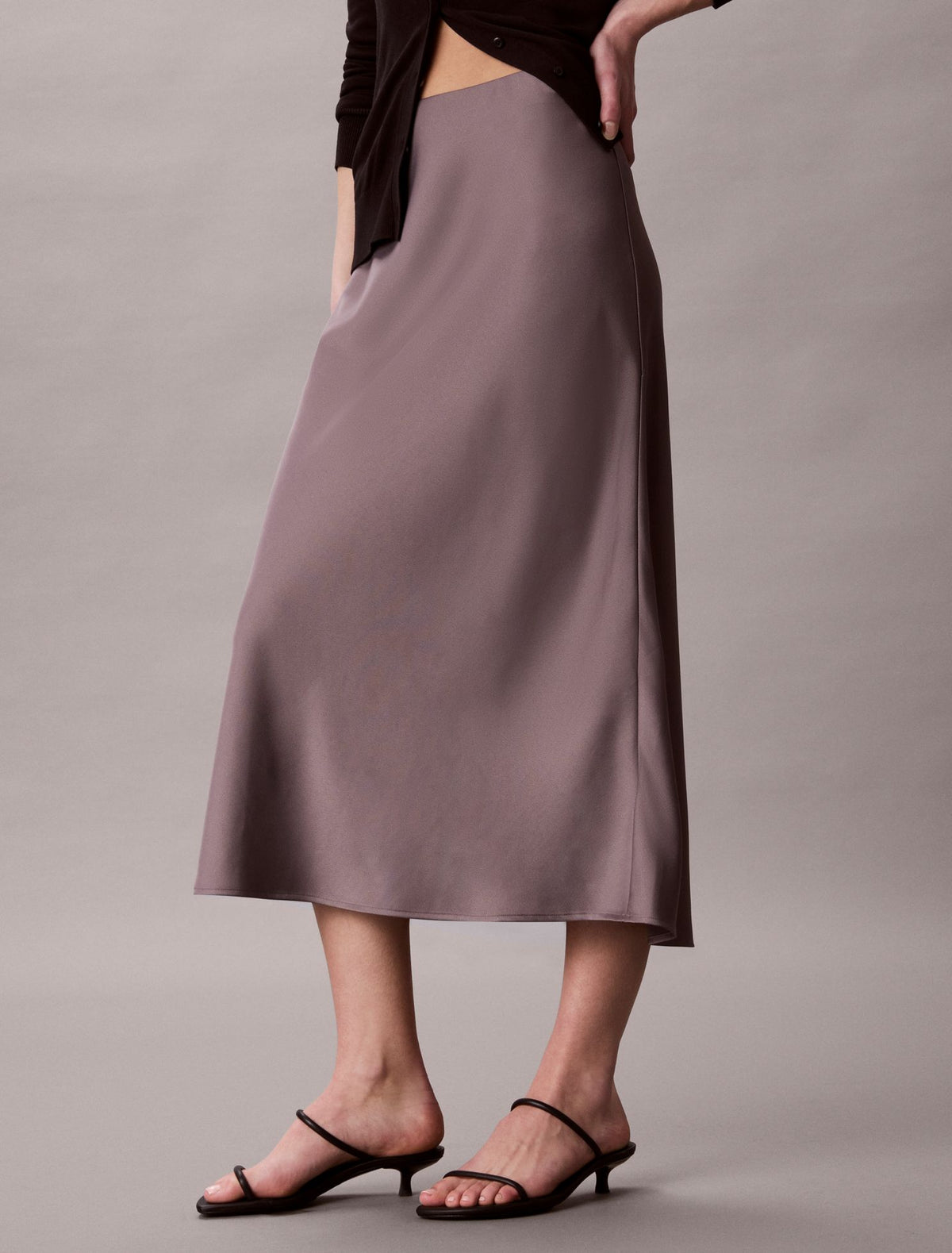 Satin Midi Skirt - Calvin Klein Women